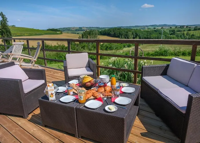 Lot & Garonne - Magnifique De Groupe Avec Piscine Et Vue Panoramique En Pleine Campagne Proche Agen Castelmoron-sur-Lot
